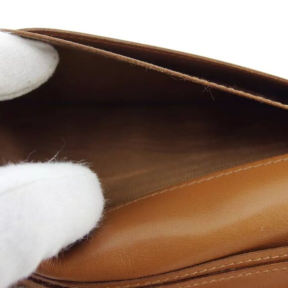 CELINE wallet macadam beige PVC ?~ leather Authentic USED - Picture 9 of 9